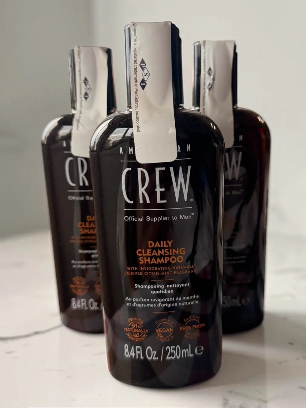 American Crew 3 piece bundle- Daily Cleansing Shampoo 25.2 total ounces